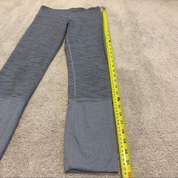 Lululemon heathered gray special edition Wunder under Long cuff leggings size 4 - Picture 11 of 13